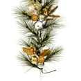 thumbnail image 4 of Vickerman 6' x 16" Artificial Christmas Garland, Battery Operated Warm White Lights, 4 of 7