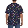 thumbnail image 5 of Fotbe Colored Balloons print Short Sleeve Button Down Shirts for Men Casual Summer Beach Wrinkle Free Shirt-4X-Large, 5 of 7
