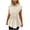 Beige, variant on Casual Loose Solid Slimming Peplum Collared Sleeveless Blouse with Drawstring Waist for Work Women, Soft Top Beige, S