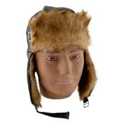 Aviator Cap with Brown Fur