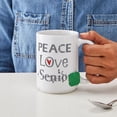 thumbnail image 6 of CafePress - Peace Love Senior Class Mugs - 15 oz Ceramic Large White Novelty Mug, 6 of 6