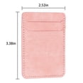 thumbnail image 3 of Decase for iPhone 15 Pro Max/Samsung Galaxy/Google and Most Smartphones Lightweight Universal Cash Wallet/Card Holder/ID Card Holder,Stick on Phone Back Wallet,Matte Pink, 3 of 4