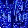 Christmas Lights, Meteor Shower Icicle String Lights, 18 Inches 8 Tubes