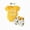 Baby Girls clothes 08_Yellow, variant on Newborn Infant Baby Girl Romper Shorts Set 0 3 6 9 12 18 Months Letter Summer Outfits Baby Clothes with Headband