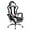 Black/White, variant on RONG-3  Gaming Chair, Video Game Chair with Massage Lumbar Support and Footrest Height Adjustable Ergonomic Computer Gaming Chair with Swivel Seat and Headrest,Black/White