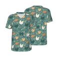 thumbnail image 6 of Rocae Flowe Rooster for Breathable Men's Baseball T-Shirt Fashionable Casual Baseball Jersey, Moisture-wicking Sportswear X-Large, 6 of 9