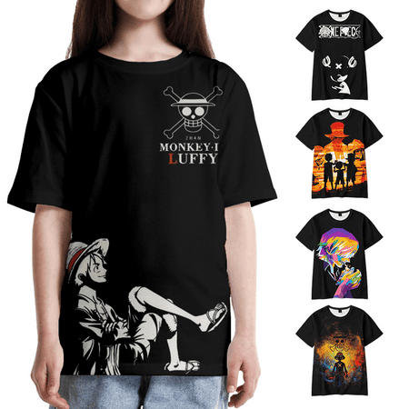 

New 3D Printed Anime One Piece Fashion Boy Girl T Shirt Child-120cm #10