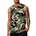 thumbnail image 2 of Yifymode Men's Tank Tops Crewneck Trendy Print Casual Sleeveless Shirts Breathable Sport Outdoor Beach Basic Tank Tops, 2 of 4