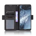 thumbnail image 3 of Case for Nokia 7.3 Cover Adjustable Detachable Card Holder Magnetic closure Leather Wallet Case - Black, 3 of 5