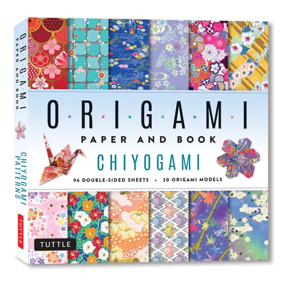 Chiyogami Origami Paper and Book: 20 Easy Models with 96 High Quality Folding Sheets (Double-Sided), (Hardcover)