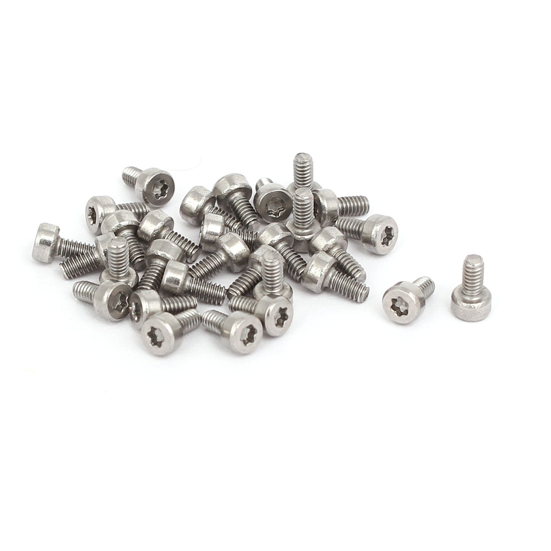 M2x4mm T6 Torx Drive 304 Stainless Steel Torx Socket Head Cap Screws