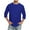 Blue, variant on Zenithome Men Shirt,Baseball 3/4 Sleeve Shirt Crew Neck Casual Three Quarter Sleeve T Shirts Comfortable Solid Color Fit Tee