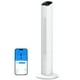 thumbnail image 1 of GoveeLife Ventilador de torre blanco para dormitorio, ventilador de piso inteligente de 36 pulgadas con control de aplicación/voz, sensor de temperatura, 5 modos 8 velocidades (25 pies/s), ventilador, 1 of 5