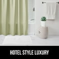 thumbnail image 6 of GORILLA GRIP Sage Waffle Textured Fabric Shower Curtain, Machine Washable, Thick Weighted Fabric, 72x72, 6 of 9