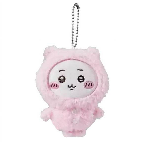 In Stock 10CM Chiikawa Pajama Plush Pendant Keychain Cartoon Usagi Hachiware Usachi Doll Keychains Chiikawa Plush Doll Toys Gift