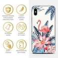thumbnail image 4 of Case Yard iPhone-X Case Clear Soft & Flexible TPU Ultra Low Profile Slim Fit Thin Shockproof Transparent Bumper Protective Cover Drop Protective Cell Phone Cases (Flamingo), 4 of 8