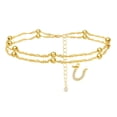 thumbnail image 1 of Tobillera de playa dorada de tamaño ajustable, tobillera de joyería para mujer, regalo de joyería de playa Wmkox8yii fajkfhkj3637, 1 of 1