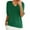 102#Green, variant on Harpily Women's Casual Top Women's Round Neck Short Sleeved Loose T Shirt With A Knit Bottom Short Top