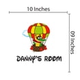 thumbnail image 3 of KIDS ROOM - Home Art Multicolored Hot Air Balloon Crocodile Balloon Pilot Decoration Personalized Name Design Removable Vinyl Kids Bedroom Wall Decal Sticker 10" x 9", 3 of 3