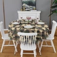 thumbnail image 2 of Camouflage Round Tablecloth 60x60in(153x153cm) – Waterproof Polyester Table Cover with Full Print Design, Wrinkle Resistant & Washable for Kitchen Dining Party Decor, 2 of 6