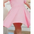 thumbnail image 3 of Made in USA Girls Soft Cotton Jersey Short Sleeve Twirly Dress | Candy Apple, 3 of 5