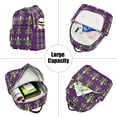thumbnail image 5 of FORMRS Mini Backpack Purse for Women Travel Daypack Casual Shoulder Bag, Gold and Green Floral Pattern, 5 of 7