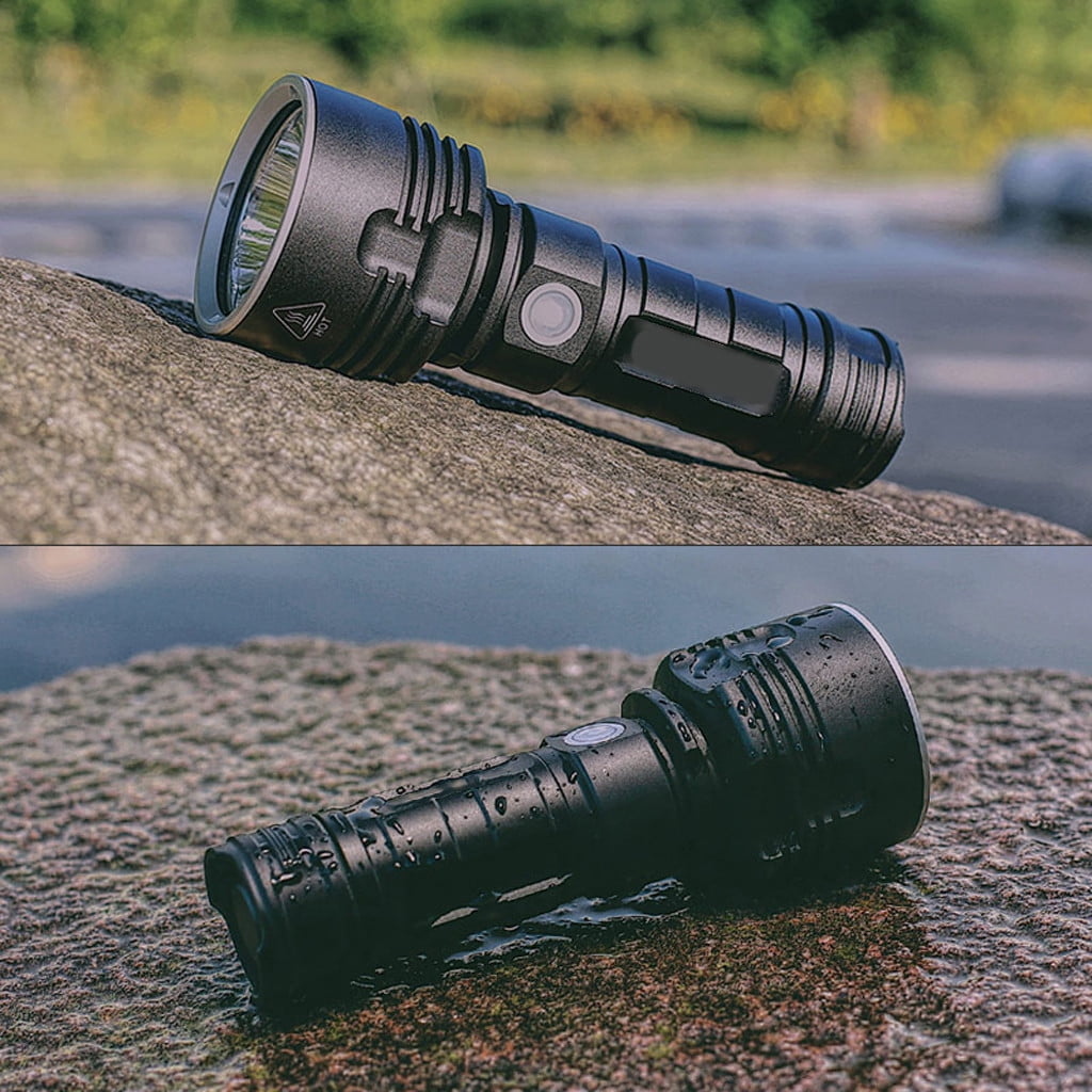 Ultra Bright LED Flashlight XHP50 Torch USB Rechargeable Waterproof Lamp Outdoor