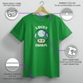 thumbnail image 3 of Boy's Nintendo Super Mario St. Patrick's Day Extra Life Mushroom Lucky Charm Graphic Tee Kelly Green X Large, 3 of 9