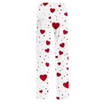 thumbnail image 3 of Women's Valentines Day Home Pants Cute Heart Print Wide Leg Lounge Pajamas Soft Daily Home Clothes Long Pants Red XXXXXL, 3 of 4