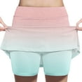 thumbnail image 2 of Hvobtty Girls' Leisure Sports Short Skirts, Toddler Half Skirts, Girls' Fashion Originality Gradient Loose High Waist A-line Fake Two Piece Sports Pants Skirt Half Pink 8-9 Years, 2 of 4