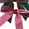 thumbnail image 5 of 24 Pcs Velvet Christmas Bows for Christmas Tree 4.72" Rustic Crafts Gift Velvet Ribbon Bows Twist Tie Bows for Xmas Wreaths Garland Gift Wrapping Wedding Decor(Red,Green, Brown), 5 of 7