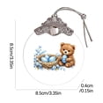 thumbnail image 2 of Colgante de cristal de Pascua Adorno plano 2D 8,5cm – Foto personalizada del nombre Regalo personalizable para relleno de cesta de Pascua, decoración para fiestas, decoración para árbol de Navidad, 2 of 4