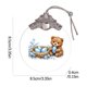 thumbnail image 2 of Uuiauoio Glass Easter Ornament 2D Flat Pendant with Bunny Egg Designs for Tree Gift Basket Filler Holiday Party Decorations Keepsake, 2 of 5