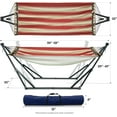 thumbnail image 2 of Tranquillo Universal Hammock with Stands Electro Static Coated Steel, Adjustable Foldable Hammock Stand with 2 Layered Polyester Net and Carry Bag for 2 Persons. Canvas - Maple Leaf, 2 of 5