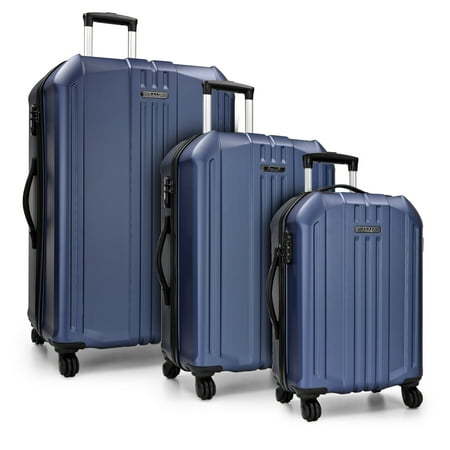Elite Luggage Long Beach 3-Pc. Hardside Spinner Luggage Set, (Best Luggage For Long Trips)