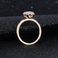 thumbnail image 4 of Cora Jewellery 2.5CT Oval Moissanite Ring, Halo Engagement Ring For Women, 18K Rose Gold, 4 of 5