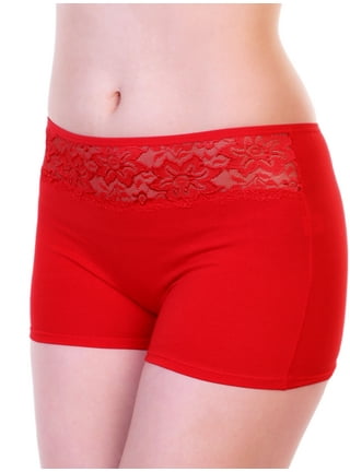 Angelina Women's Plus Size Sexy Lace Boxer Briefs (12-Pack), G3198X_4XL at   Women's Clothing store