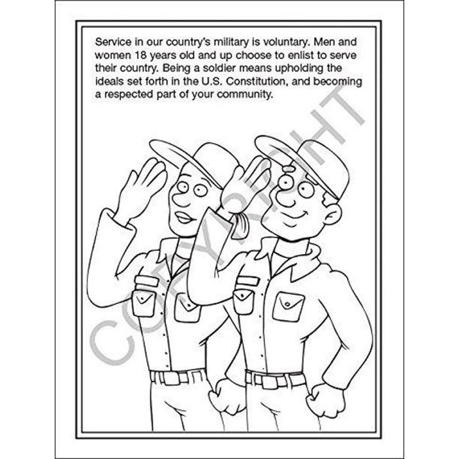 ZoCo 25-Pack American Heroes Kid's 16-Page Coloring & Activity Book Set