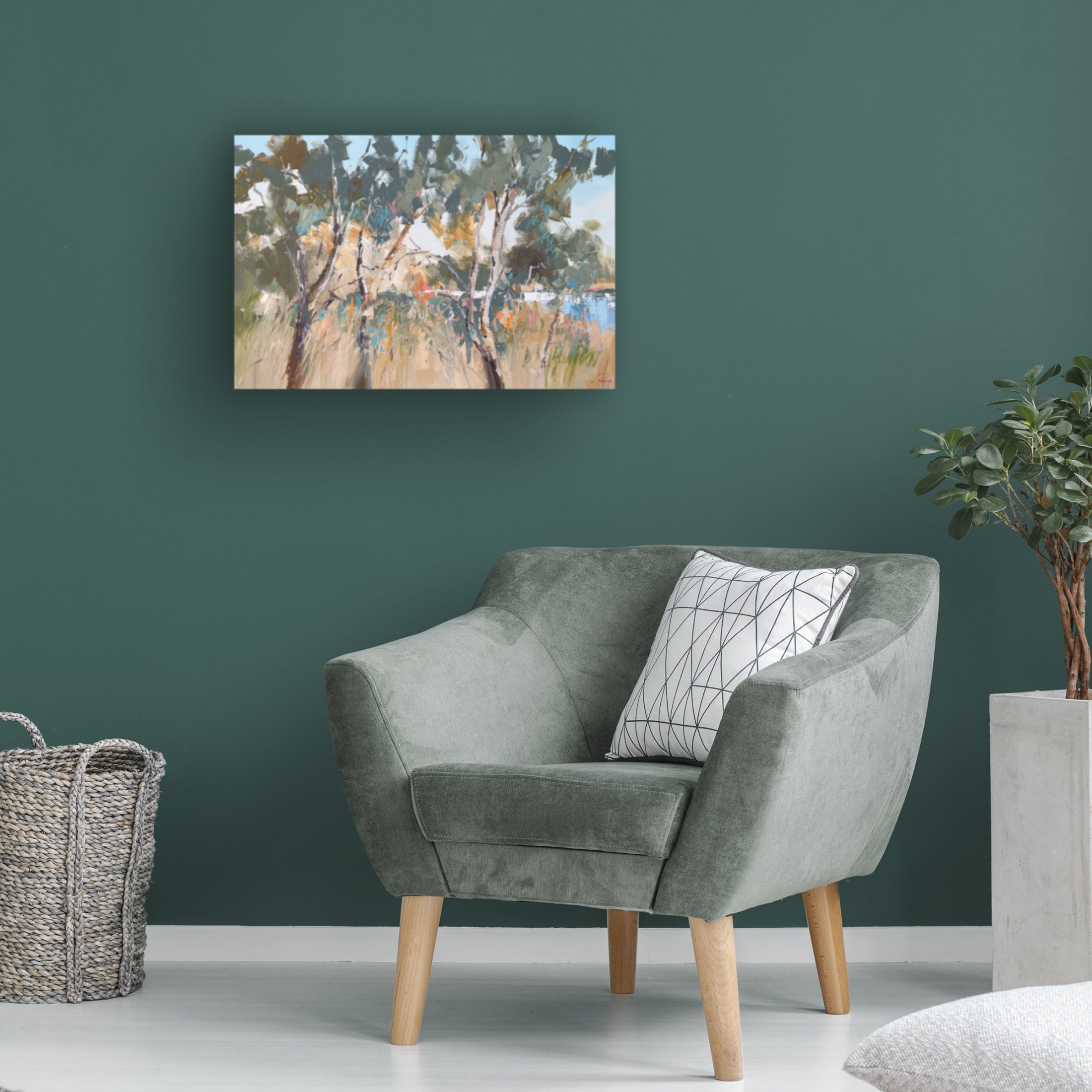 Canvas Wall Art - Craig Trewin Penny 'Aspendale Water' Wall Art for Living Room, Bedroom, or Office Décor by Trademark Fine Art - 24 x 16 Inches