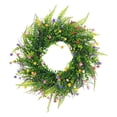 thumbnail image 2 of European Decor,European Spring Color Simulated Orchid Wreath Gorgeous Door Hanging Non-Fading Indoor Outdoor Use,Festive Decor for Front Porch Door Wall Home Wedding Festival Celebration Decor, 2 of 6