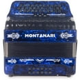 thumbnail image 3 of Montanari CM II Accordion, 3-Switch, Blue, 31 Keys, 12 Bass Buttons, 3 of 9