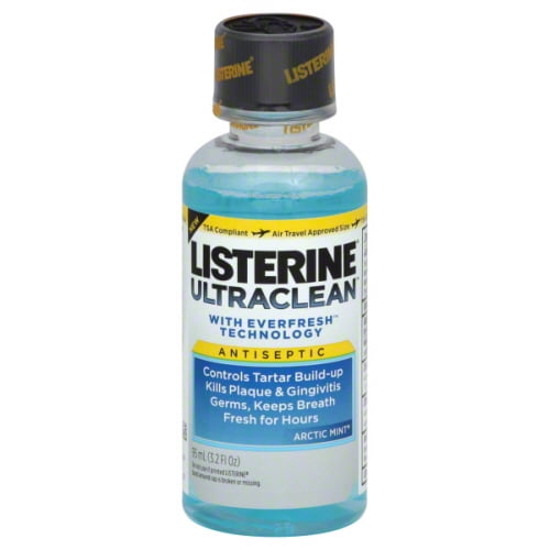 Listerine Ultra Clean Antiseptic Arctic Mint Mouthwash 3.2 Oz, 6 Pack