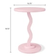 thumbnail image 6 of Mainstays Kids Wood Wavy Nightstand Side Table, Blushing Rose, 6 of 6