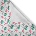 thumbnail image 6 of Ambesonne Anchors Valance & Curtain, Tropical Monstera Print, 55"x24", Pastel Pink Sea Green, 6 of 7