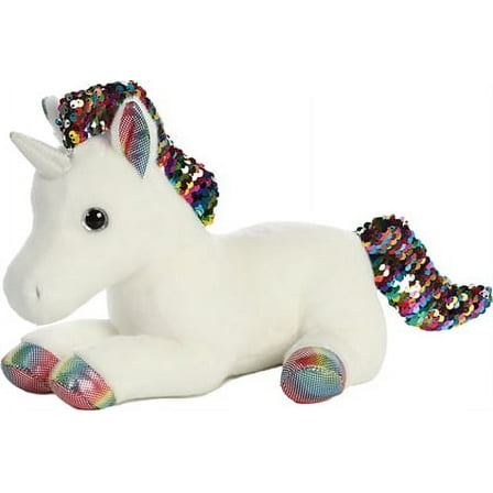 Aurora - Medium Rainbow Shimmers - 11" Rainbow Unicorn - Colorful Stuffed Animal