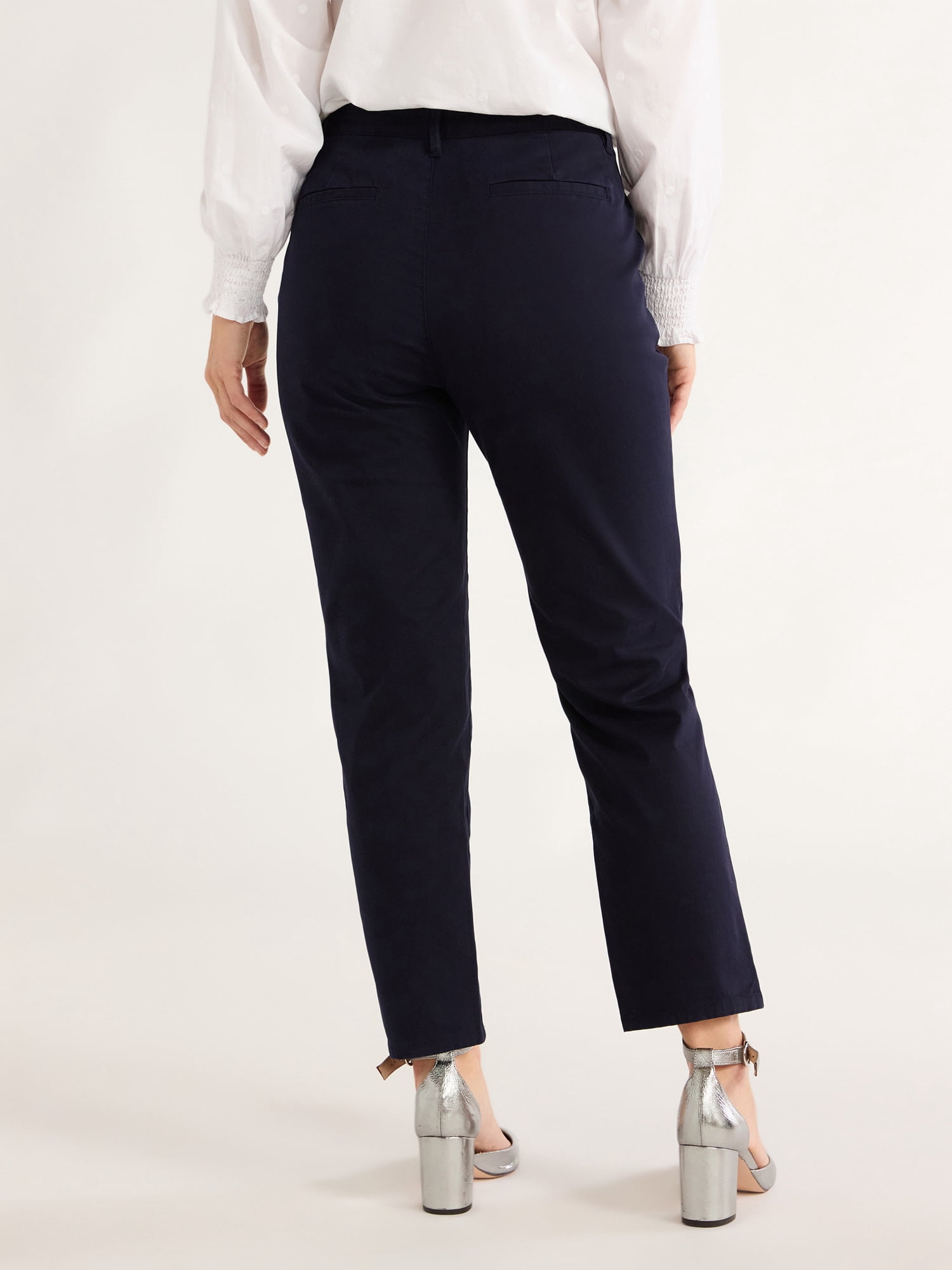 Free Assembly Women's Mid Rise Slim Straight Pant