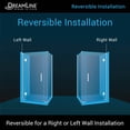 thumbnail image 4 of DreamLine Unidoor-X 59 1/2 in. W x 34 3/8 in. D x 72 in. H Frameless Hinged Shower Enclosure in Brushed Nickel, 4 of 11