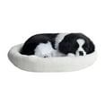 thumbnail image 1 of CNKOO Realistic Sleeping Plush Breathing Dog Furry Dog With Mat Creative Animals Decor Stuffed Animal Doll, 1 of 3