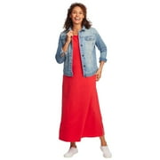 Woman Within Women's Plus Size Stretch Denim Jacket Color: Light Wash Sanded Size: 26