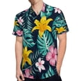 thumbnail image 4 of High Quality Hawaiian Shirts for Men Short Sleeve Aloha Beach Shirt Floral Summer Casual Button Down Shirts Blouses POHLL4, 4 of 7